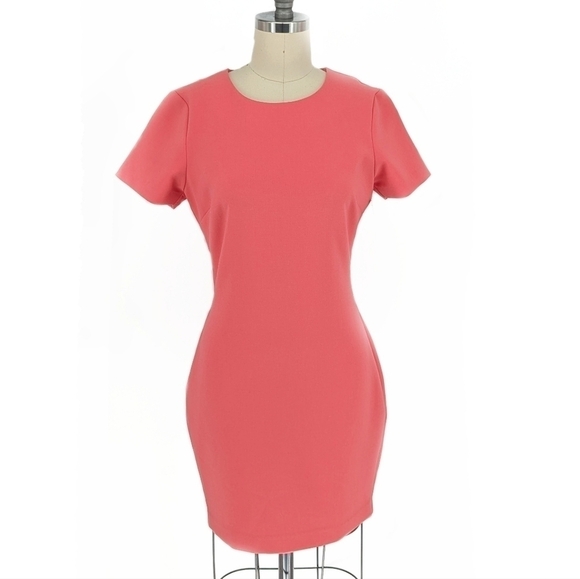 Likely Sheath Mini Dress Pink 4 cocktail preppy minimalist barbie party summer - Picture 1 of 7